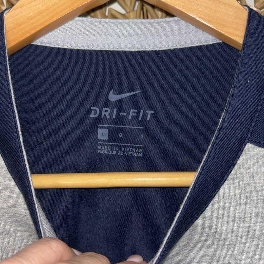 Nike Canisius Griffs gray and navy baseball men’s tshirt size large NWT - Picture 5 of 6